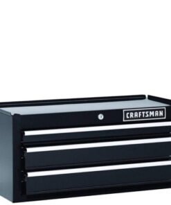 Craftsman 26 Inch 3-drawer Heavy-duty Ball Bearing Middle Chest Black
