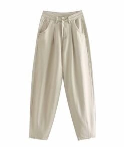 high waist cargo pants women casual mom jeans