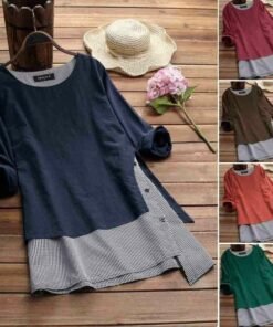 plus size women v neck summer tops ladies casual long sleeve tunic baggy loose t shirts tunic tops women clothes