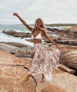 new women summer boho floral print maxi skirt summer holiday long skirt beach skirt arrival long retro skirt sundress hot