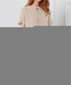 plus size fashion women summer solid o neck short sleeve cotton linen casual pocket loose t shirt top women maxi dress sundress