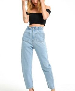 high waist loose wide leg harem denim pants women casual jeans women's jeans