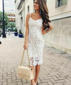 summer dress ladies holiday party sleeveless bodycon sexy short mini lace sundress