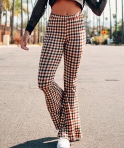hot women casual stretch flare pants fashion ladies casual wide leg long bohemian high waist loose bell bottom trousers new