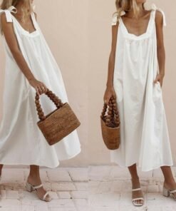 fashion women ladies summer boho holiday strappy floral long dress sleeveless casual loose party beach sundress new