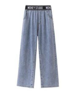 plus size 4xl joggers women’s summer  thick female pants high waist jeans women straight straight loose wide leg pants