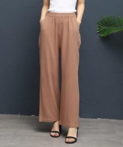 cotton and linen retro wide leg pants summer fashion high waist casual office women long pants pockets  arrival