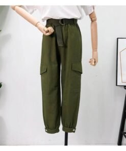 joggers chains high waist pants for women autumn cargo harem streetwear women’s trousers  spring hip hop clothes